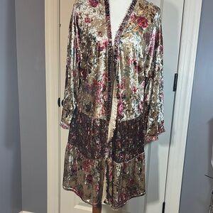 Stevie Hender Floral Velvet Tunic